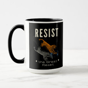 Resist The Great Reset Mug Liberty Freedom Coffe