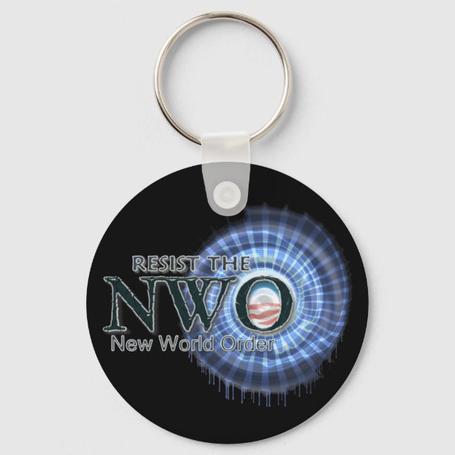 Resist the NWO Key Ring (Front)