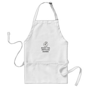 Resist The Reptilian Agenda Standard Apron