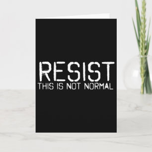 Resist This Is Not Normal Funny Anti-trump Gift Id Card