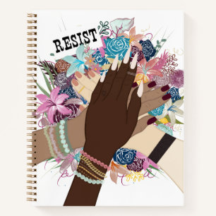 Resist Together – Floral Feminist Activism Art Notebook