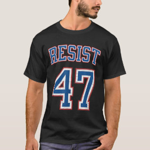 Resist Trump 47 Retro Distressed Political T-Shirt