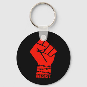Resist Trump Anti Trump Protest Anti Political Men Key Ring