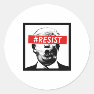 Resist Trump Classic Round Sticker