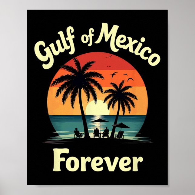 Resist Trump Gulf Of Mexico Forever  Poster (Front)