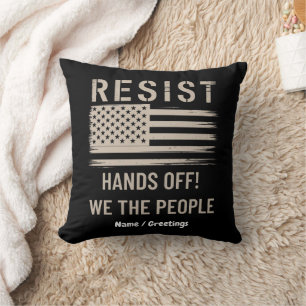 Resist Trump Protest Shirt Anti-Political Tshirt Cushion