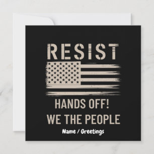 Resist Trump Protest Shirt Anti-Political Tshirt Invitation
