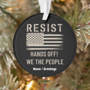 Resist Trump Protest Shirt Anti-Political Tshirt Ornament