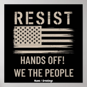 Resist Trump Protest Shirt Anti-Political Tshirt Poster