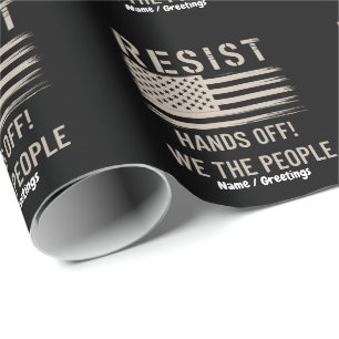 Resist Trump Protest Shirt Anti-Political Tshirt Wrapping Paper