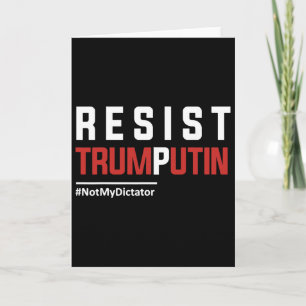 Resist Trump Putin Card