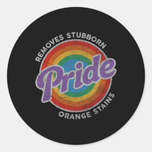 Resist Trump Remove Stubborn Orange Stains Lgbtq P Classic Round Sticker
