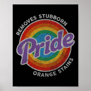 Resist Trump Remove Stubborn Orange Stains Lgbtq P Poster