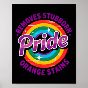 Resist Trump Remove Stubborn Orange Stains Lgbtq P Poster