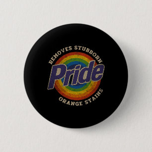 Resist Trump Remove Stubborn Orange Stains Pride M 6 Cm Round Badge