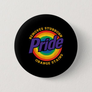 Resist Trump Remove Stubborn Orange Stains Pride M 6 Cm Round Badge