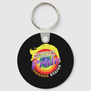 Resist Trump Remove Stubborn Orange Stains Pride M Key Ring