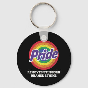 Resist Trump Remove Stubborn Orange Stains Pride M Key Ring