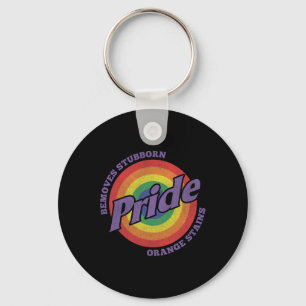 Resist Trump Remove Stubborn Orange Stains Pride M Key Ring