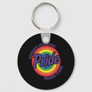 Resist Trump Remove Stubborn Orange Stains Pride M Key Ring