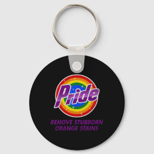 Resist Trump Remove Stubborn Orange Stains Pride M Key Ring
