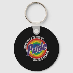 Resist Trump Remove Stubborn Orange Stains Pride M Key Ring
