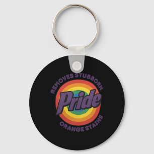Resist Trump Remove Stubborn Orange Stains Pride M Key Ring