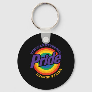 Resist Trump Remove Stubborn Orange Stains Pride M Key Ring