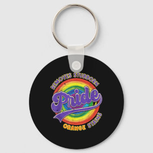 Resist Trump Remove Stubborn Orange Stains Pride M Key Ring