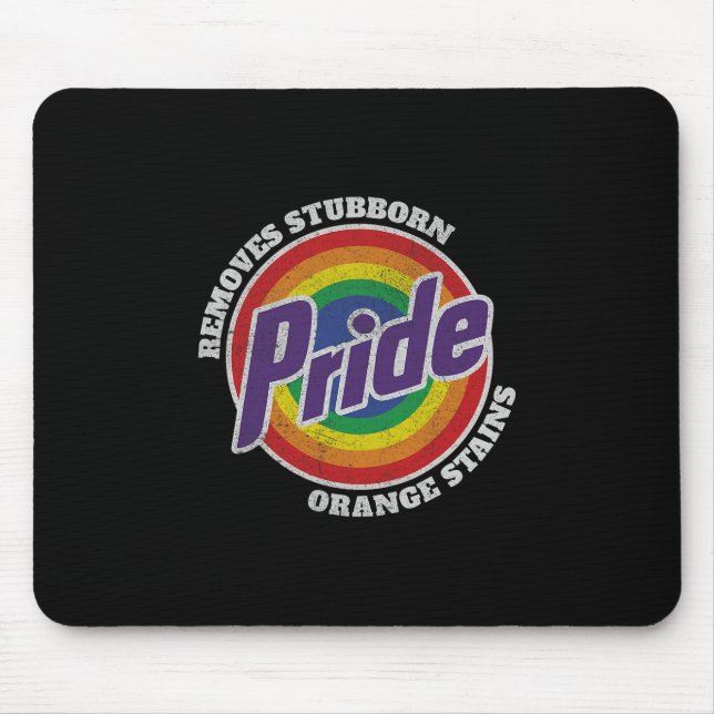 Resist Trump Remove Stubborn Orange Stains Pride M Mouse Pad (Front)