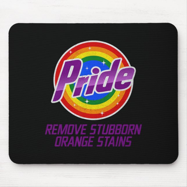 Resist Trump Remove Stubborn Orange Stains Pride M Mouse Pad (Front)