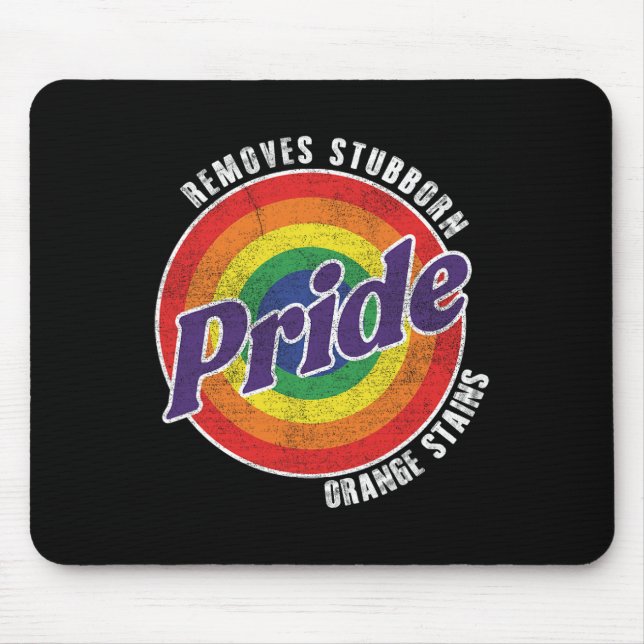 Resist Trump Remove Stubborn Orange Stains Pride M Mouse Pad (Front)