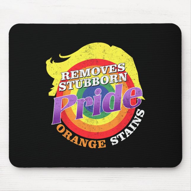 Resist Trump Remove Stubborn Orange Stains Pride M Mouse Pad (Front)