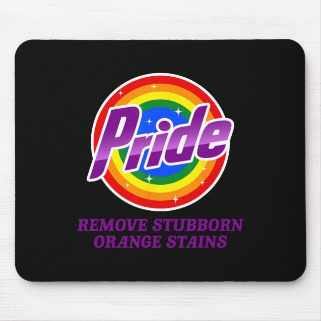 Resist Trump Remove Stubborn Orange Stains Pride M Mouse Pad (Front)