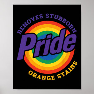 Resist Trump Remove Stubborn Orange Stains Pride M Poster
