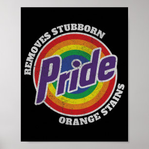 Resist Trump Remove Stubborn Orange Stains Pride M Poster