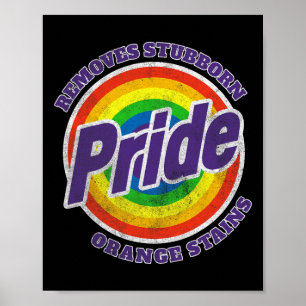 Resist Trump Remove Stubborn Orange Stains Pride M Poster