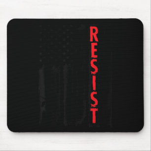 Resist Trump Tees - American Flag Resistance Anti Mouse Pad