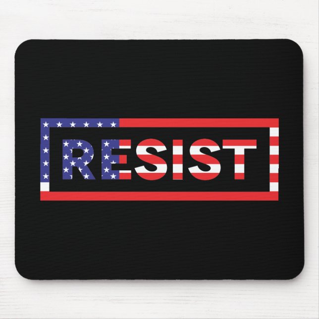 RESIST | United States Flag Mouse Pad (Front)