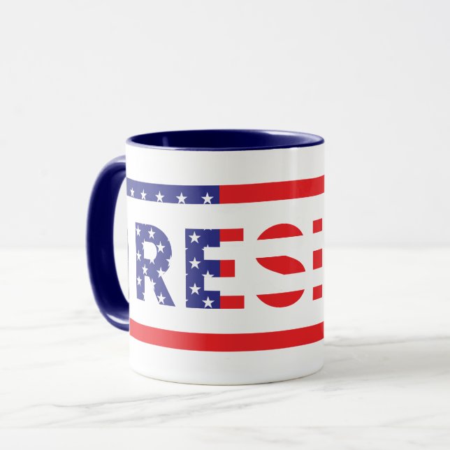 RESIST | United States Flag Mug (Front Left)