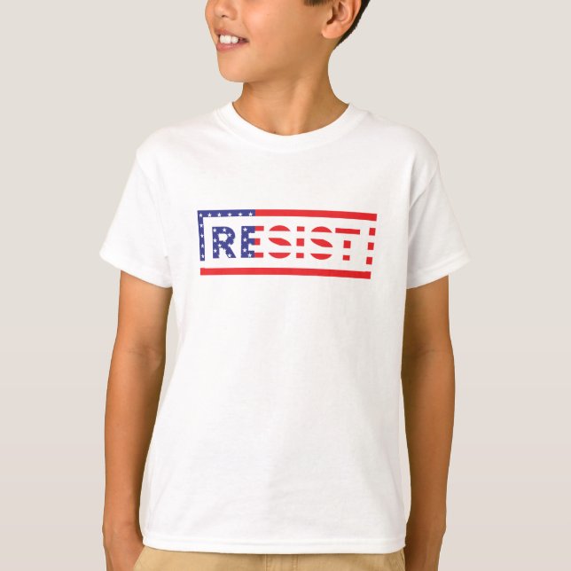 RESIST | United States Flag T-Shirt (Front)