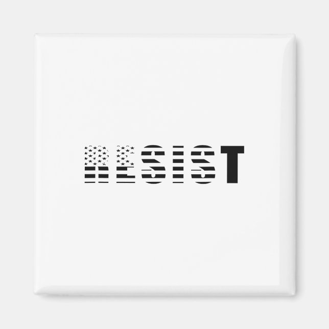 Resist Usa Flag  Magnet (Front)
