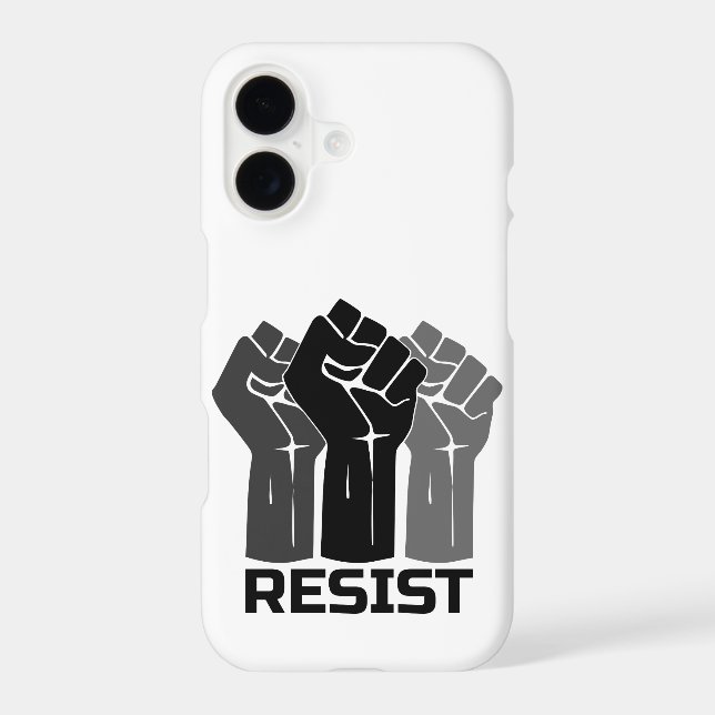 Resist with fist - in black 0003 (Back)