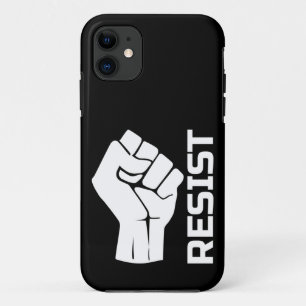 Resist with fist - in white 0002 iPhone 11 case