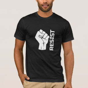 Resist with fist - in white 0002 T-Shirt