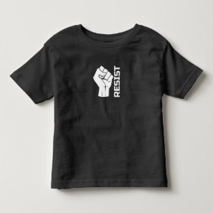 Resist with fist - in white 0002 toddler T-Shirt