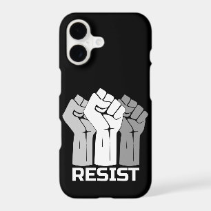 Resist with fist - in white 0003