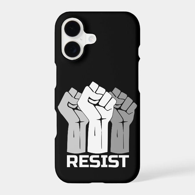 Resist with fist - in white 0003 (Back)