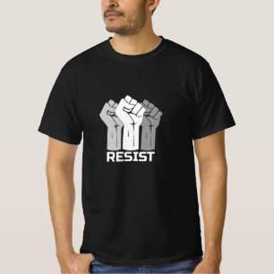 Resist with fist - in white 0003 T-Shirt
