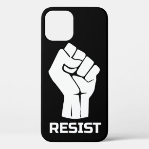Resist with fist - in white iPhone 12 case